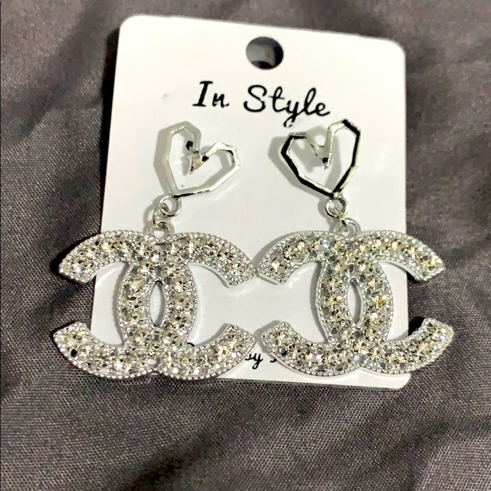 Silver earrings